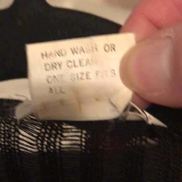 Black Open weave knit sweater top Sz is - Picture 5 of 5